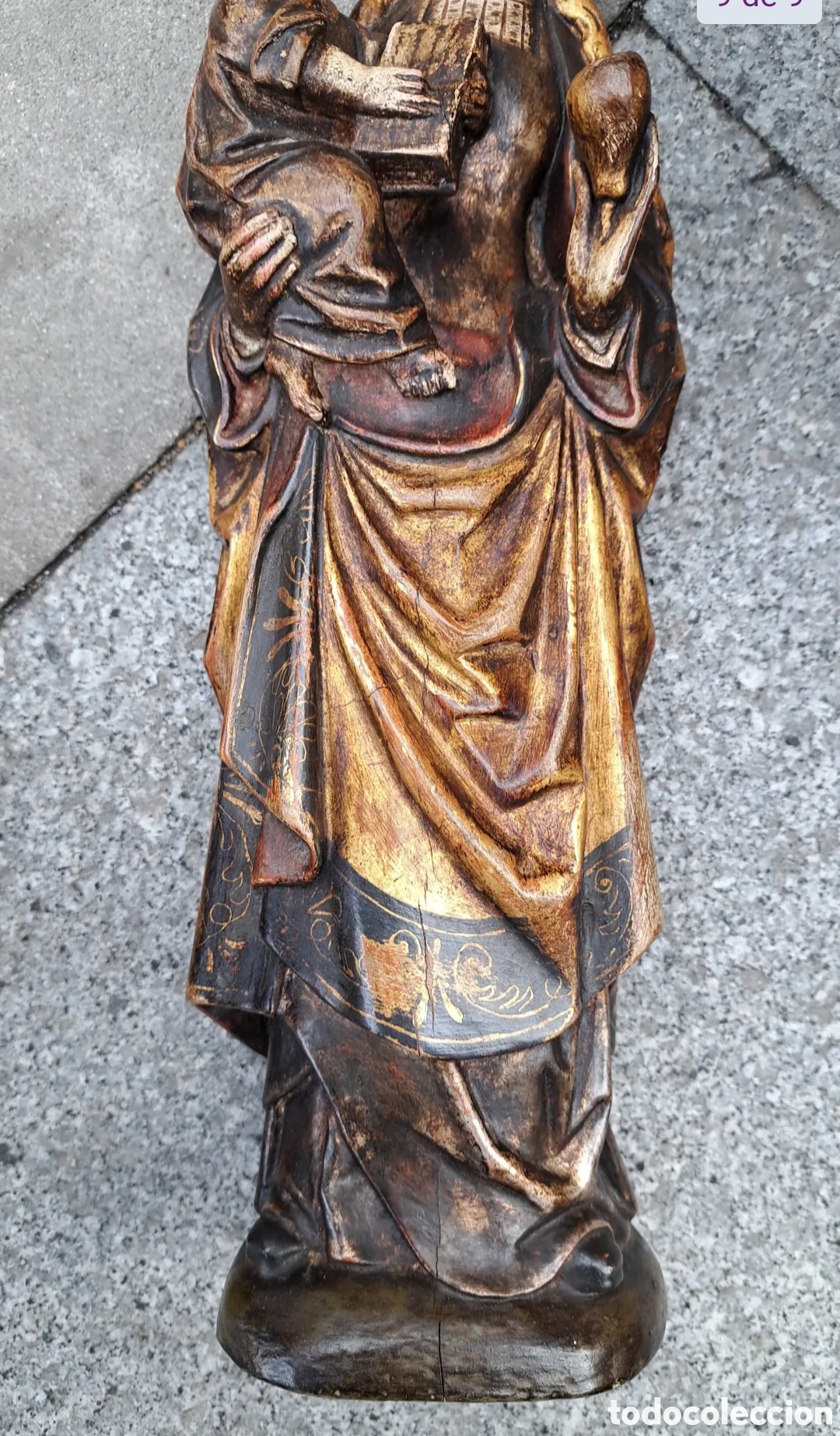 Antig&uuml;edades: Virgen con ni&ntilde;o estilo flamenca - Foto 8