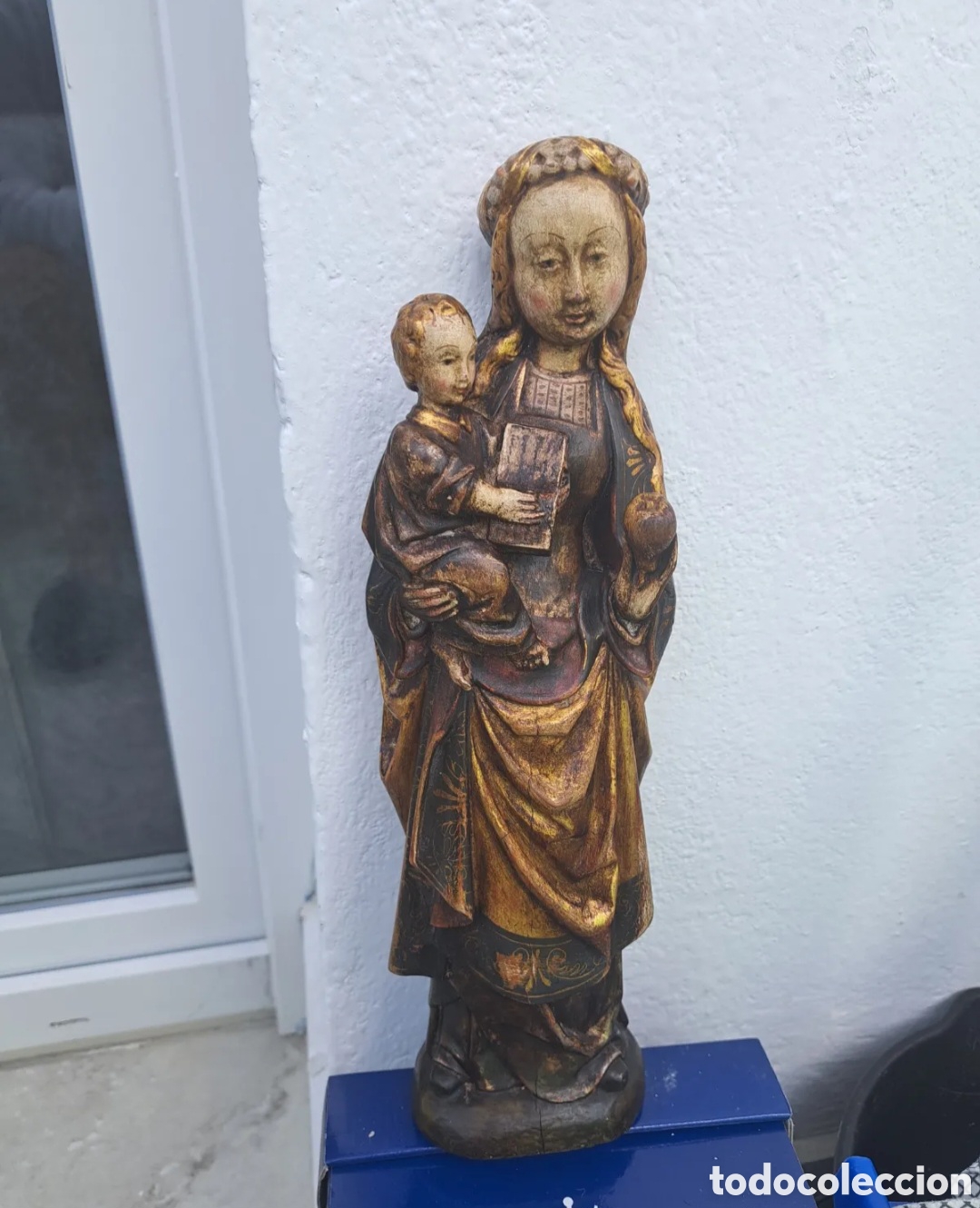 Antig&uuml;edades: Virgen con ni&ntilde;o estilo flamenca - Foto 1