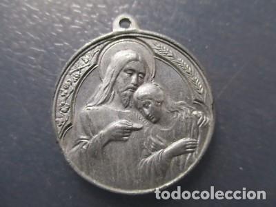 Antig&uuml;edades: MEDALLA RELIGIOSA PRIMERA COMUNION / EUCARESTIA - JESUS - Foto 2