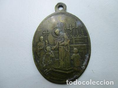 Antig&uuml;edades: MEDALLA RELIGIOSA RECUERDO DE LA PRIMERA COMUNION - Foto 2