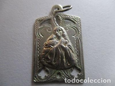 Antig&uuml;edades: MEDALLA RELIGIOSA - LA VIRGEN - PROBABLEMENTE PLATA - Foto 1