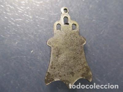 Antig&uuml;edades: MEDALLA RELIGIOSA LA VIRGEN - FORMA CURIOSA - Foto 3