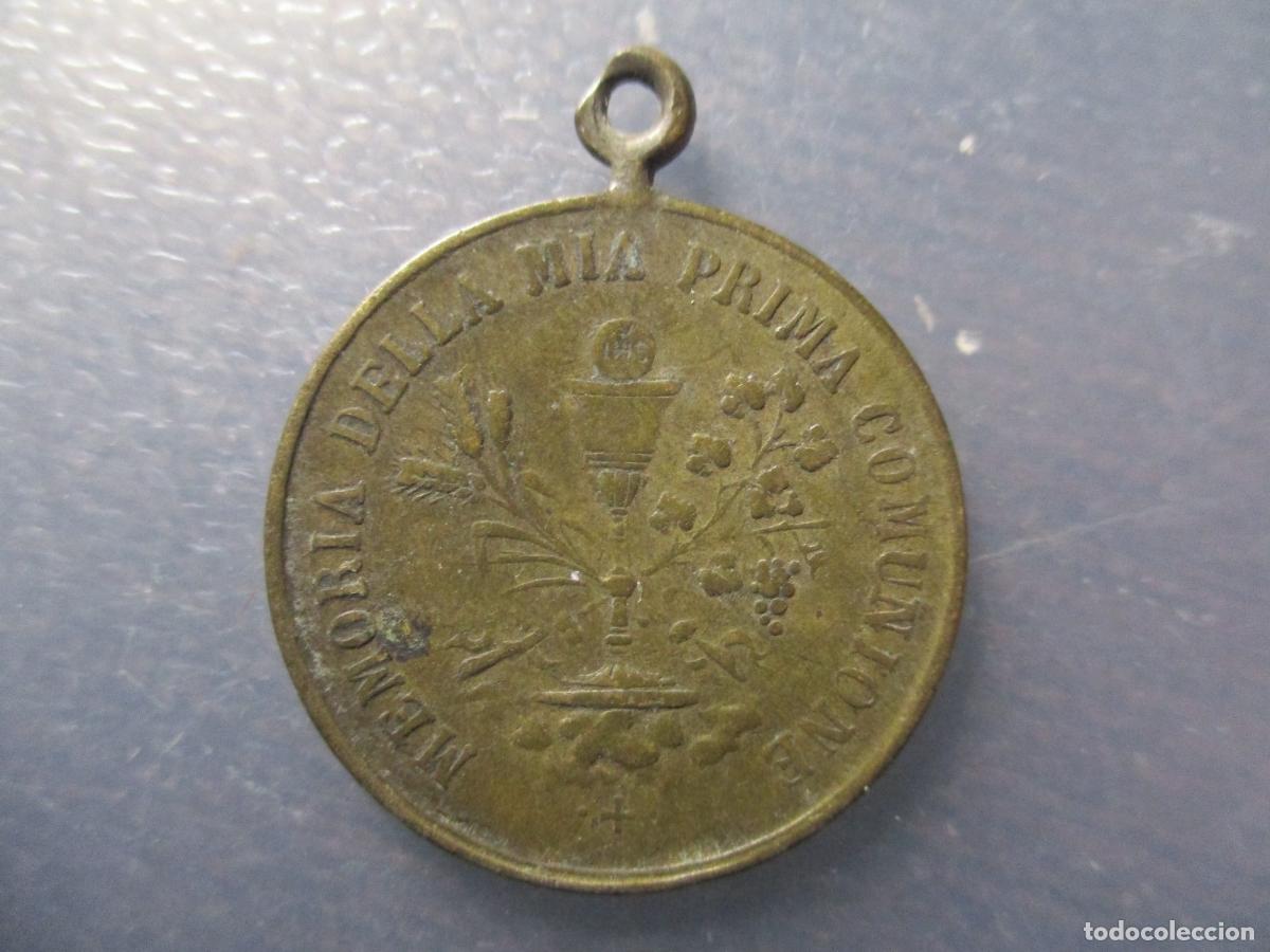 Antig&uuml;edades: MEDALLA RELIGIOSA PRIMERA COMUNION / EUCARESTIA - Foto 4