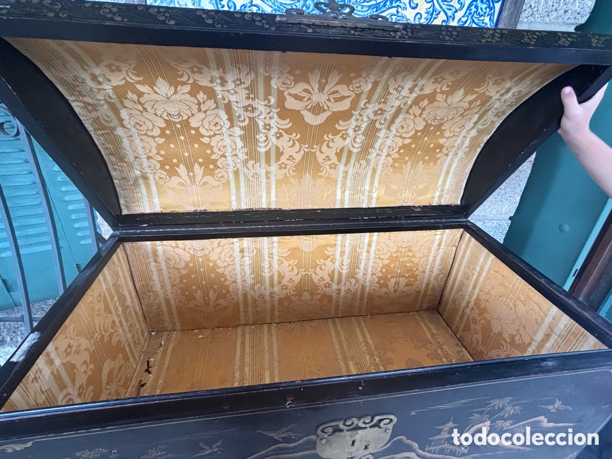 Antig&uuml;edades: Ba&uacute;l lacado del siglo XVIII - Foto 2