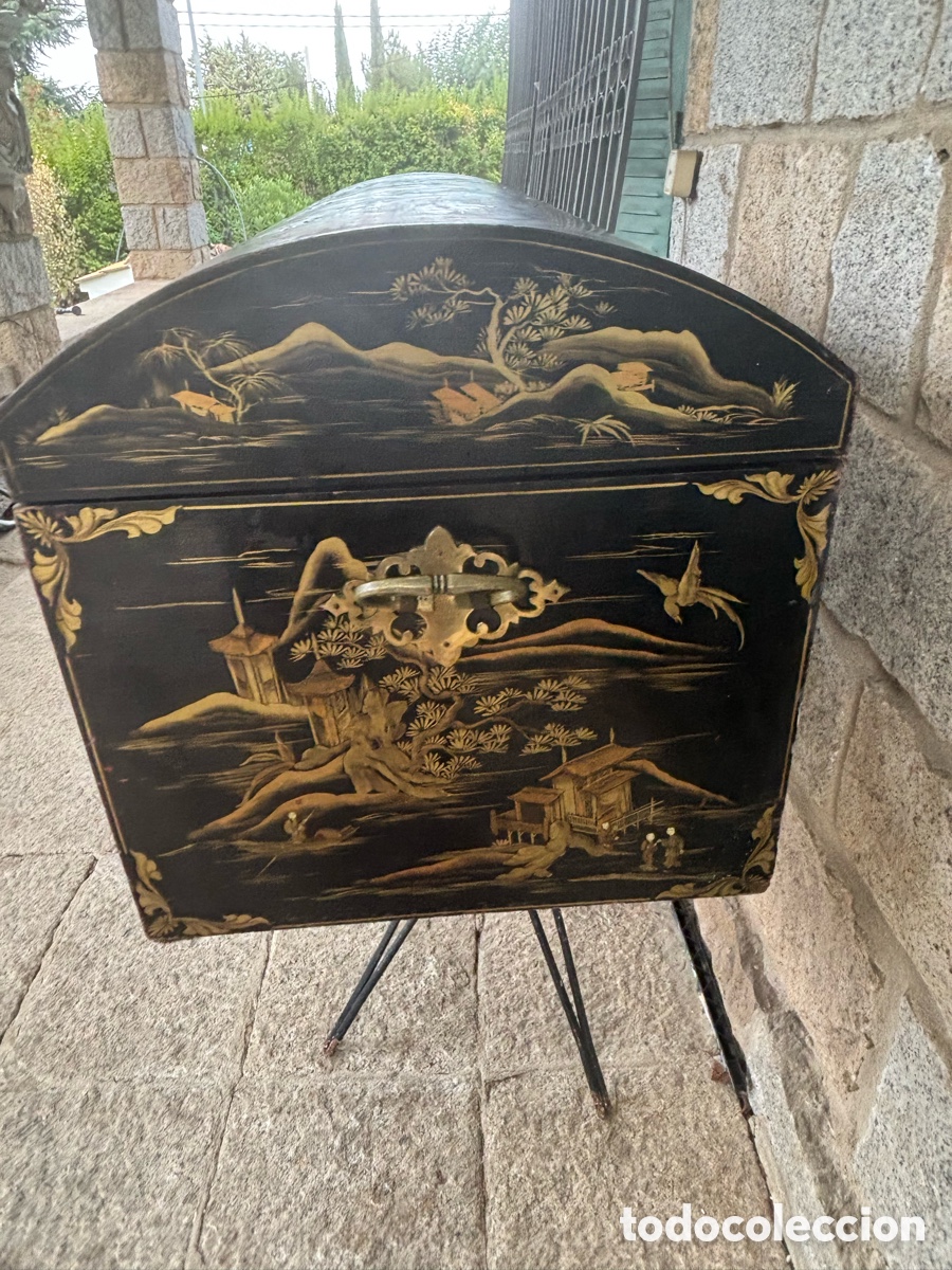 Antig&uuml;edades: Ba&uacute;l lacado del siglo XVIII - Foto 3