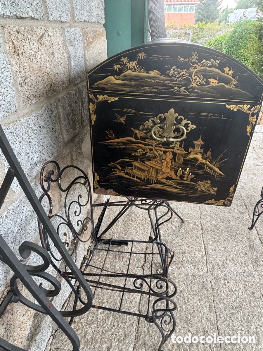 Antig&uuml;edades: Ba&uacute;l lacado del siglo XVIII - Foto 11