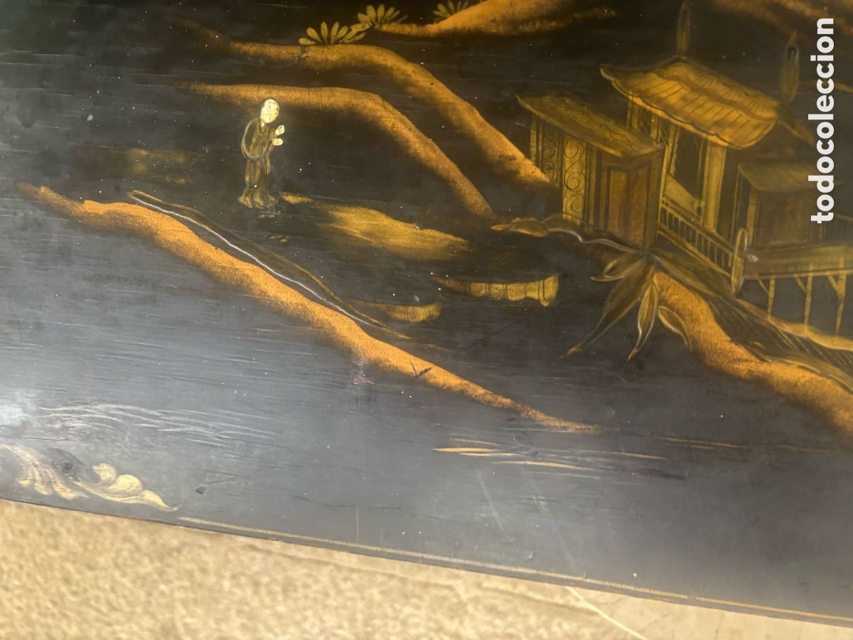Antig&uuml;edades: Ba&uacute;l lacado del siglo XVIII - Foto 14