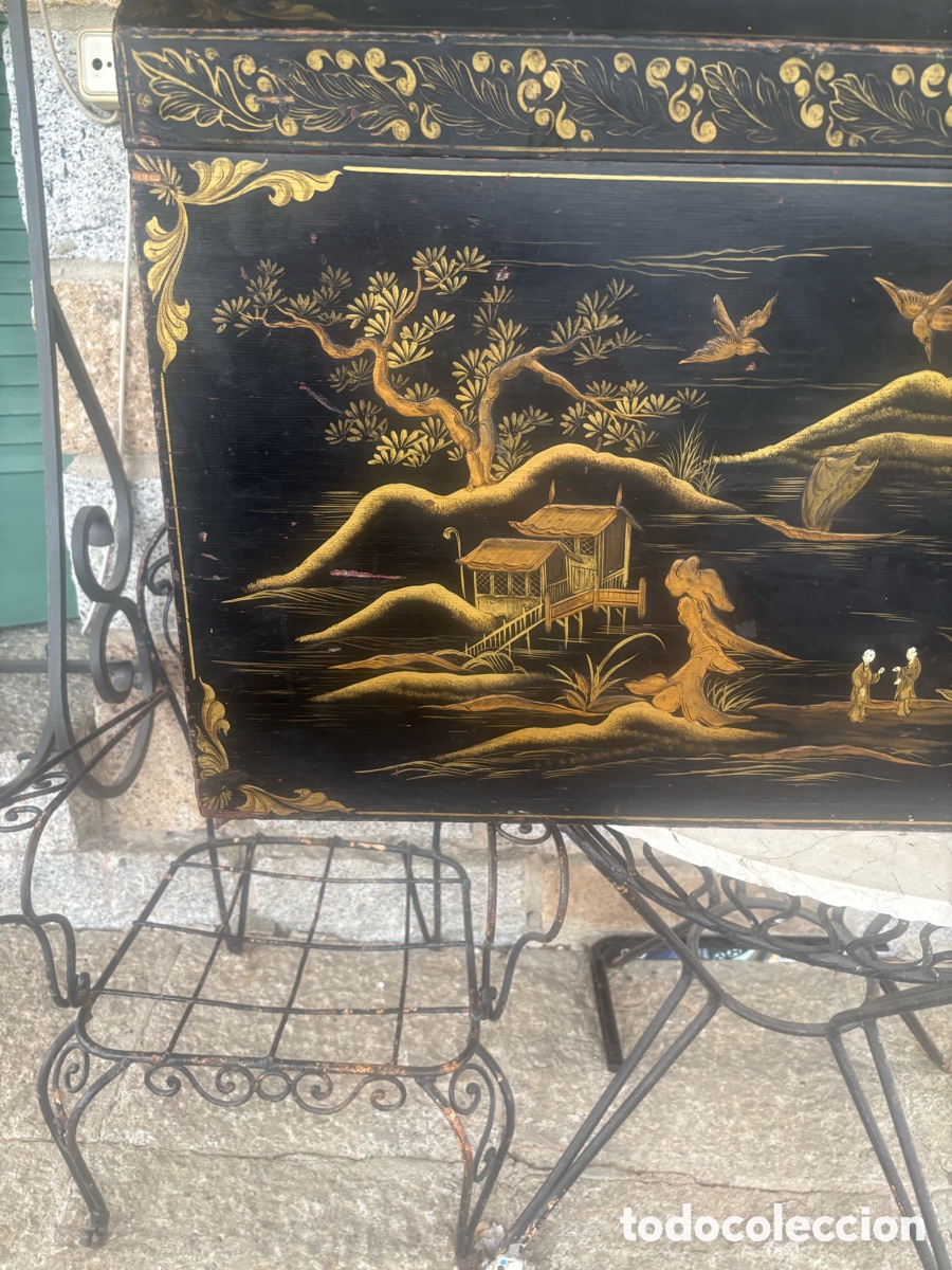 Antig&uuml;edades: Ba&uacute;l lacado del siglo XVIII - Foto 19