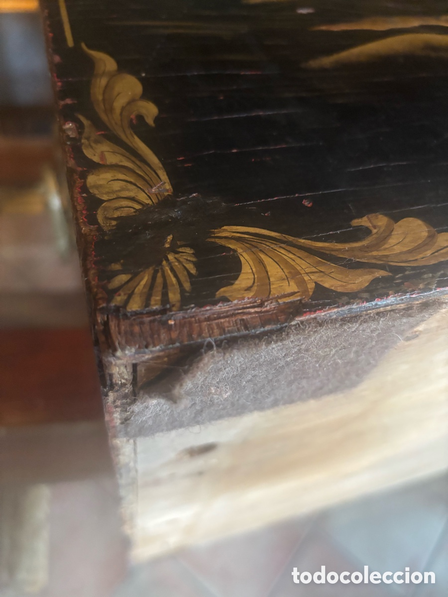 Antig&uuml;edades: Ba&uacute;l lacado del siglo XVIII - Foto 21