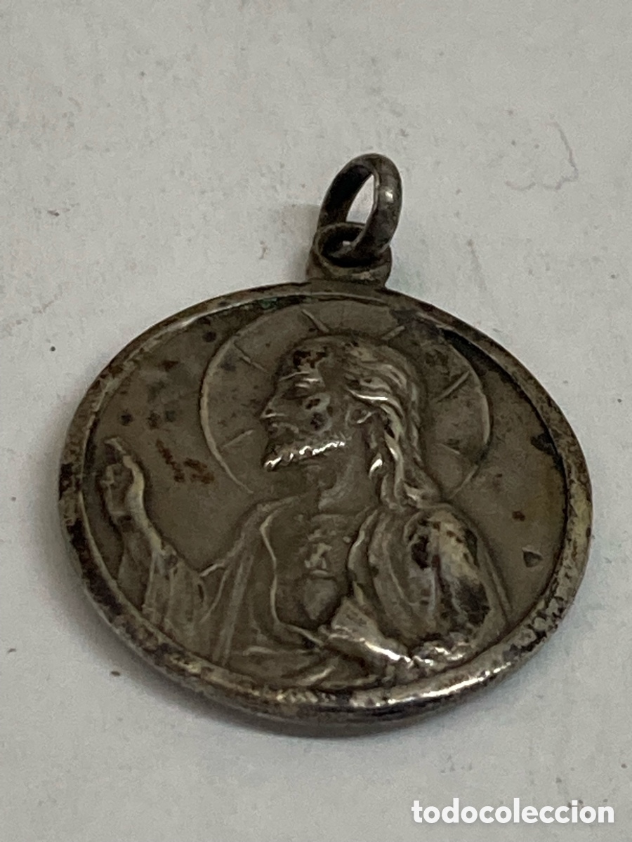 Antig&uuml;edades: Medalla de plata religiosa C480 - Foto 1