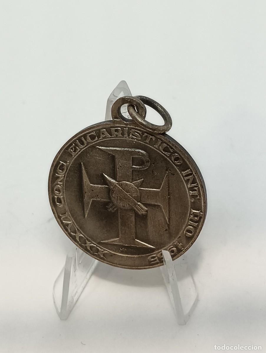 Antig&uuml;edades: MEDALLA DE RIO DE JANEIRO C.EUCAR&Iacute;STICO DE RIO 1955 - Foto 2