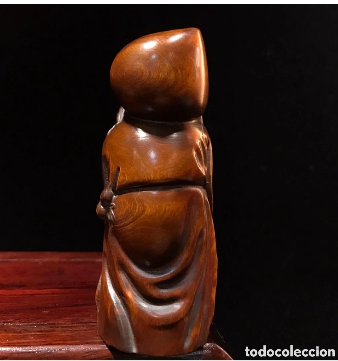 Antig&uuml;edades: Precioso netsuke OKIMONO dios de la longevidad - Foto 4