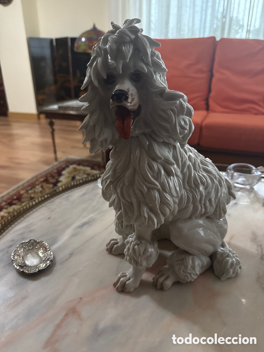 Antig&uuml;edades: Perro porcelana Algora - Foto 1