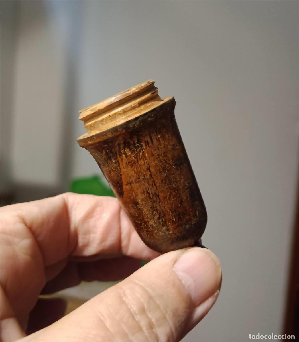 Antig&uuml;edades: Antiguo interruptor el&eacute;ctrico de pera, grande. De madera - Foto 8