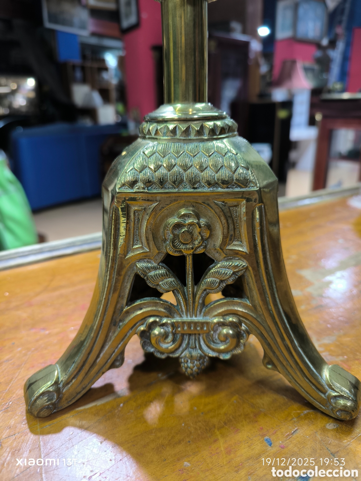 Antig&uuml;edades: Candelabro de 5 brazos - Foto 2