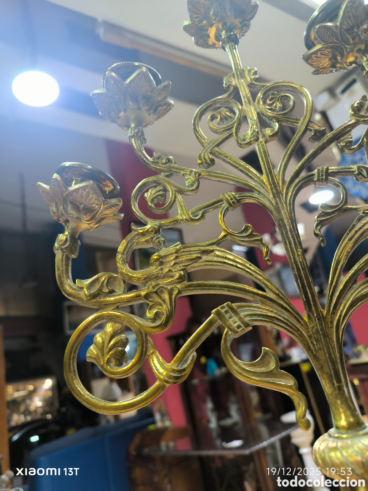 Antig&uuml;edades: Candelabro de 5 brazos - Foto 3