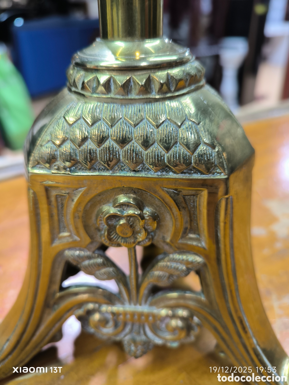 Antig&uuml;edades: Candelabro de 5 brazos - Foto 6