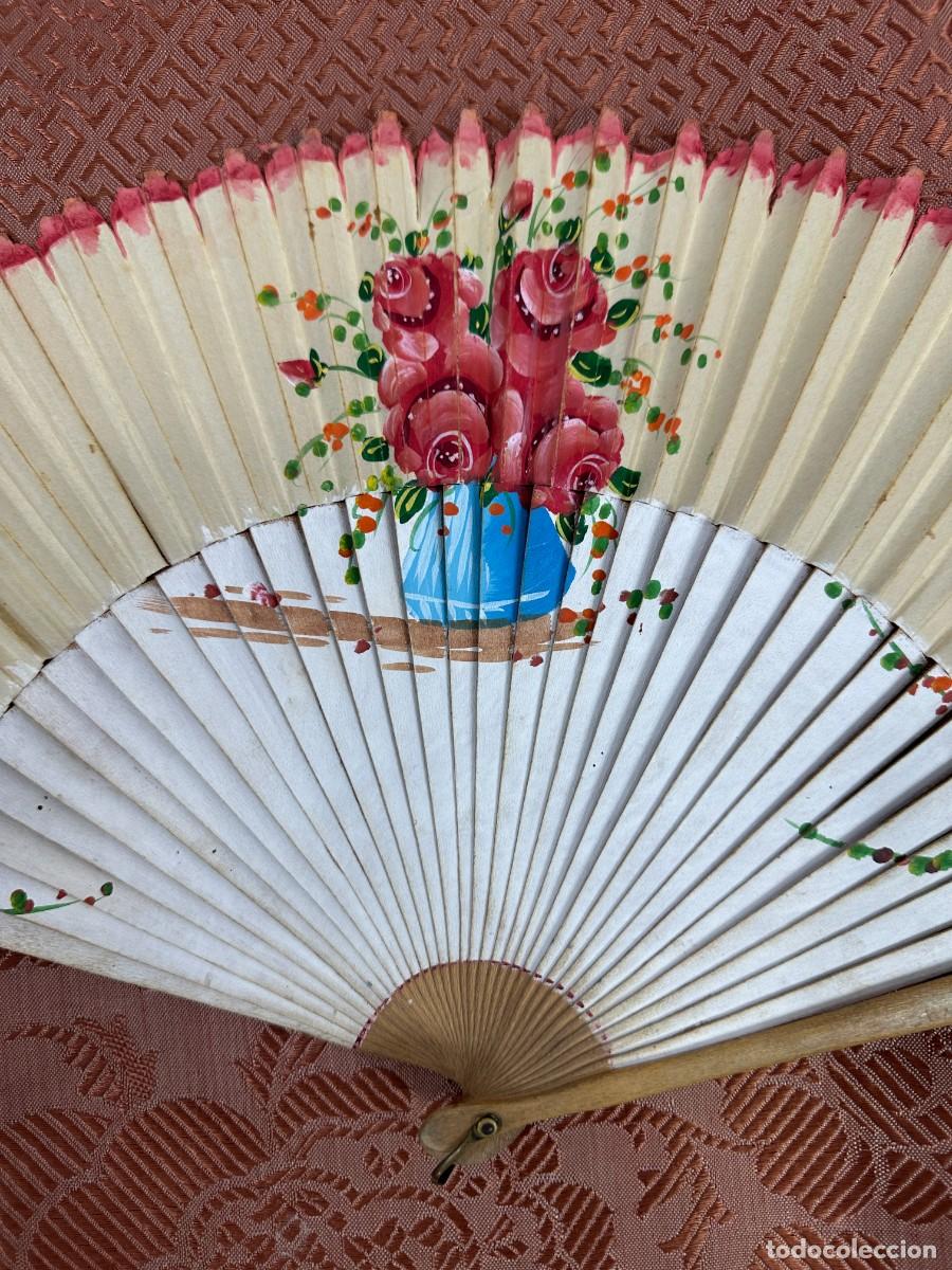 Antig&uuml;edades: Abanico de papel pintado - Foto 8