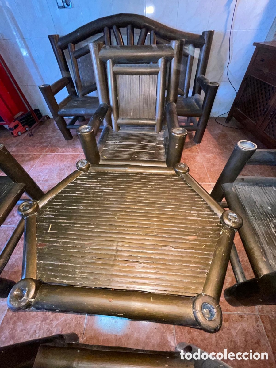 Antig&uuml;edades: Conjunto de jard&iacute;n de bamb&uacute; - Foto 2