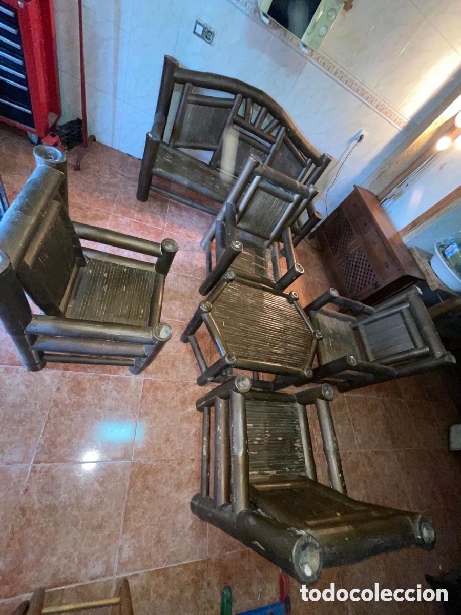 Antig&uuml;edades: Conjunto de jard&iacute;n de bamb&uacute; - Foto 1