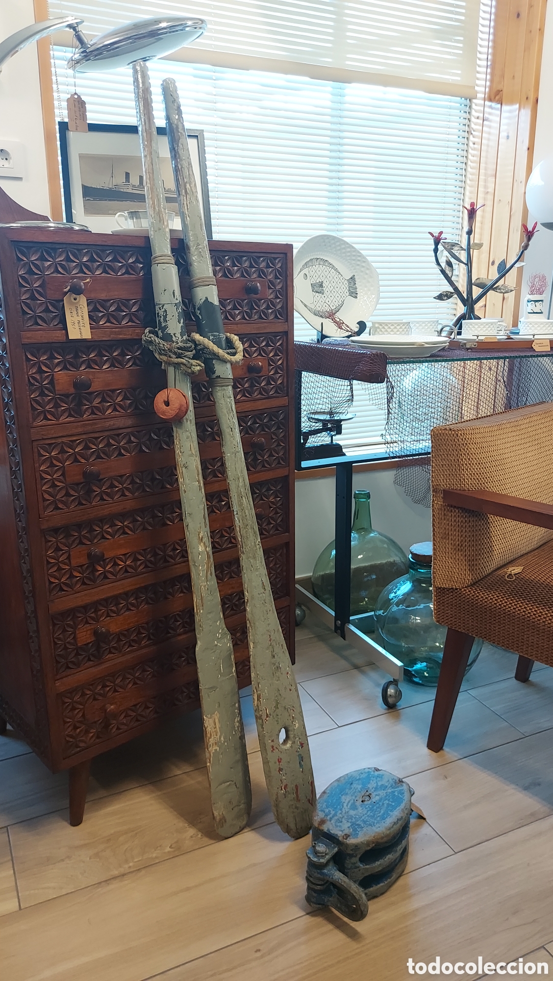 Antig&uuml;edades: Remos antiguos de madera - Foto 1
