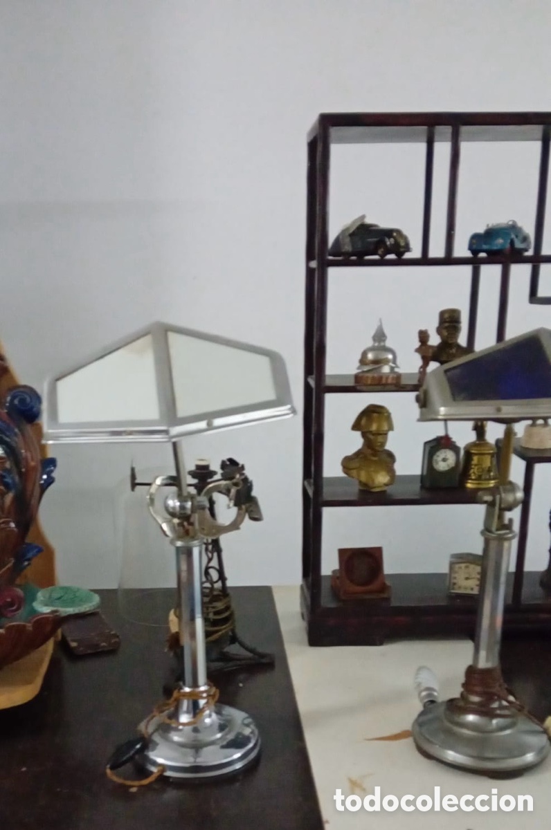 Antig&uuml;edades: Dos l&aacute;mparas de mesa de 1925 - Foto 1