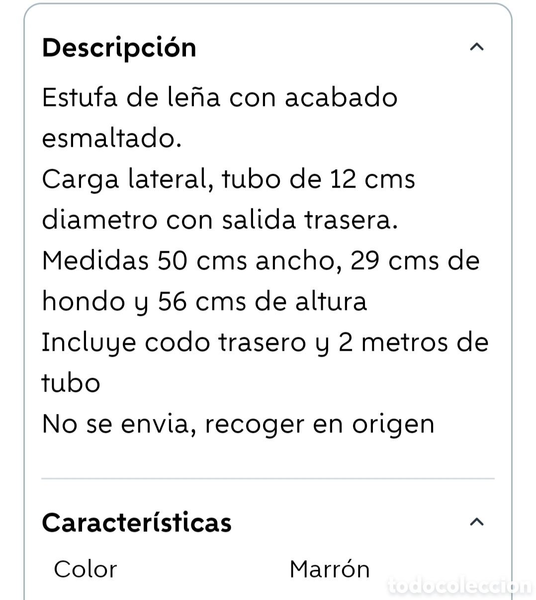 Antig&uuml;edades: Estufa de le&ntilde;a esmaltada - Foto 4