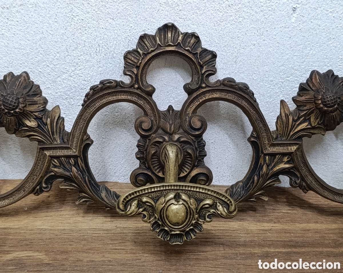 Antig&uuml;edades: MUY BONITO Y ANTIGUO PERCHERO DE BRONCE PERIS ANDREU - Foto 2