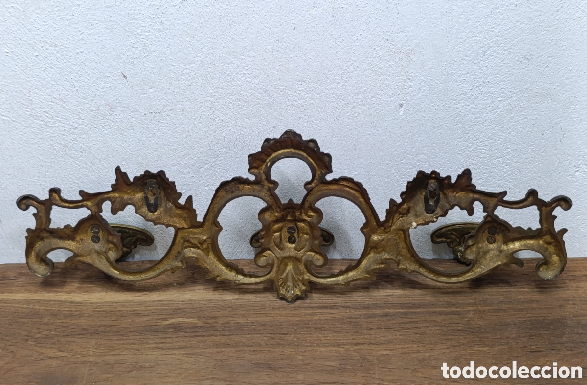 Antig&uuml;edades: MUY BONITO Y ANTIGUO PERCHERO DE BRONCE PERIS ANDREU - Foto 4
