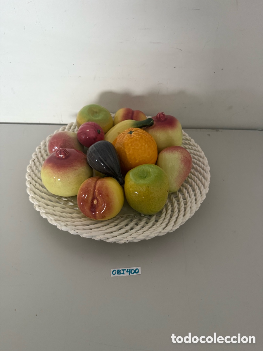 Antig&uuml;edades: Frutero grande de cer&aacute;mica - Foto 2