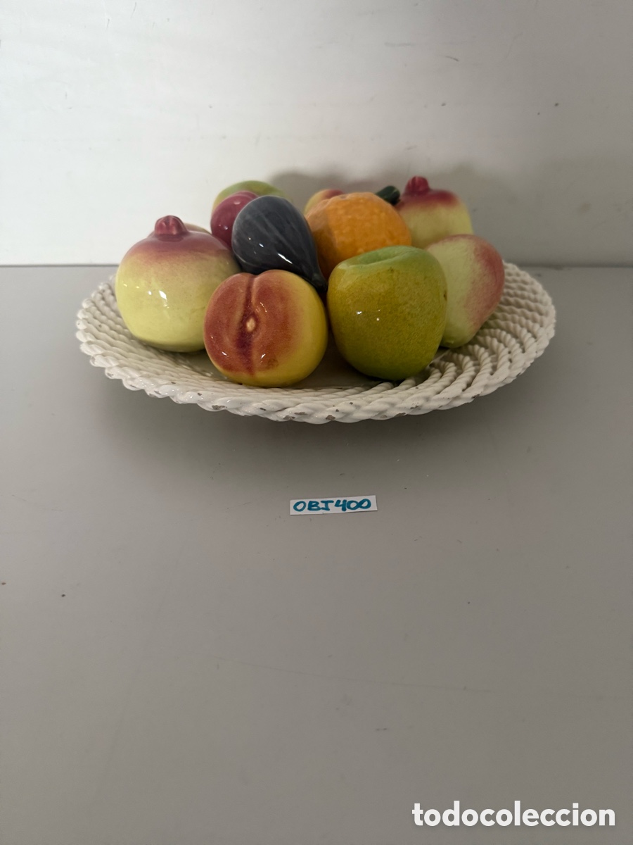 Antig&uuml;edades: Frutero grande de cer&aacute;mica - Foto 1
