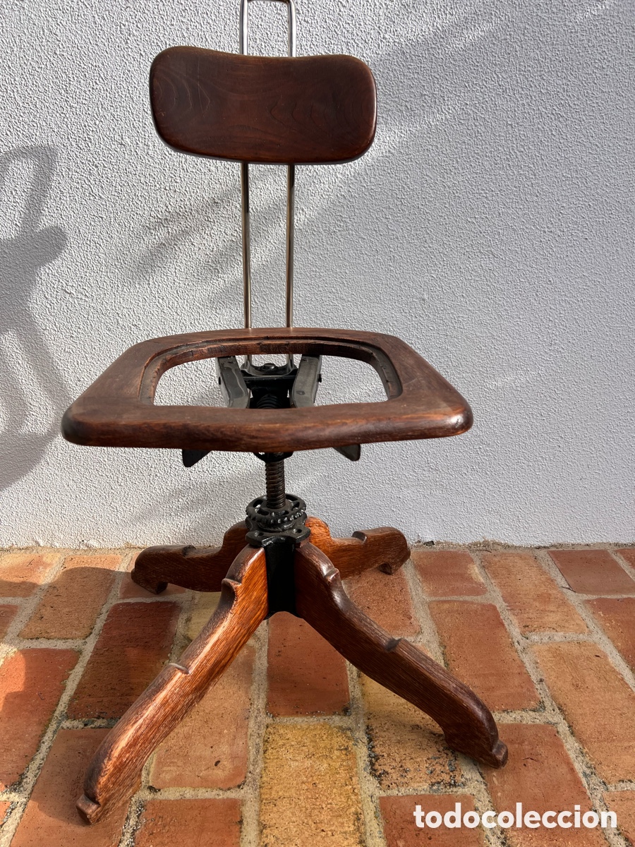 Antig&uuml;edades: Silla de oficina antigua - Foto 1