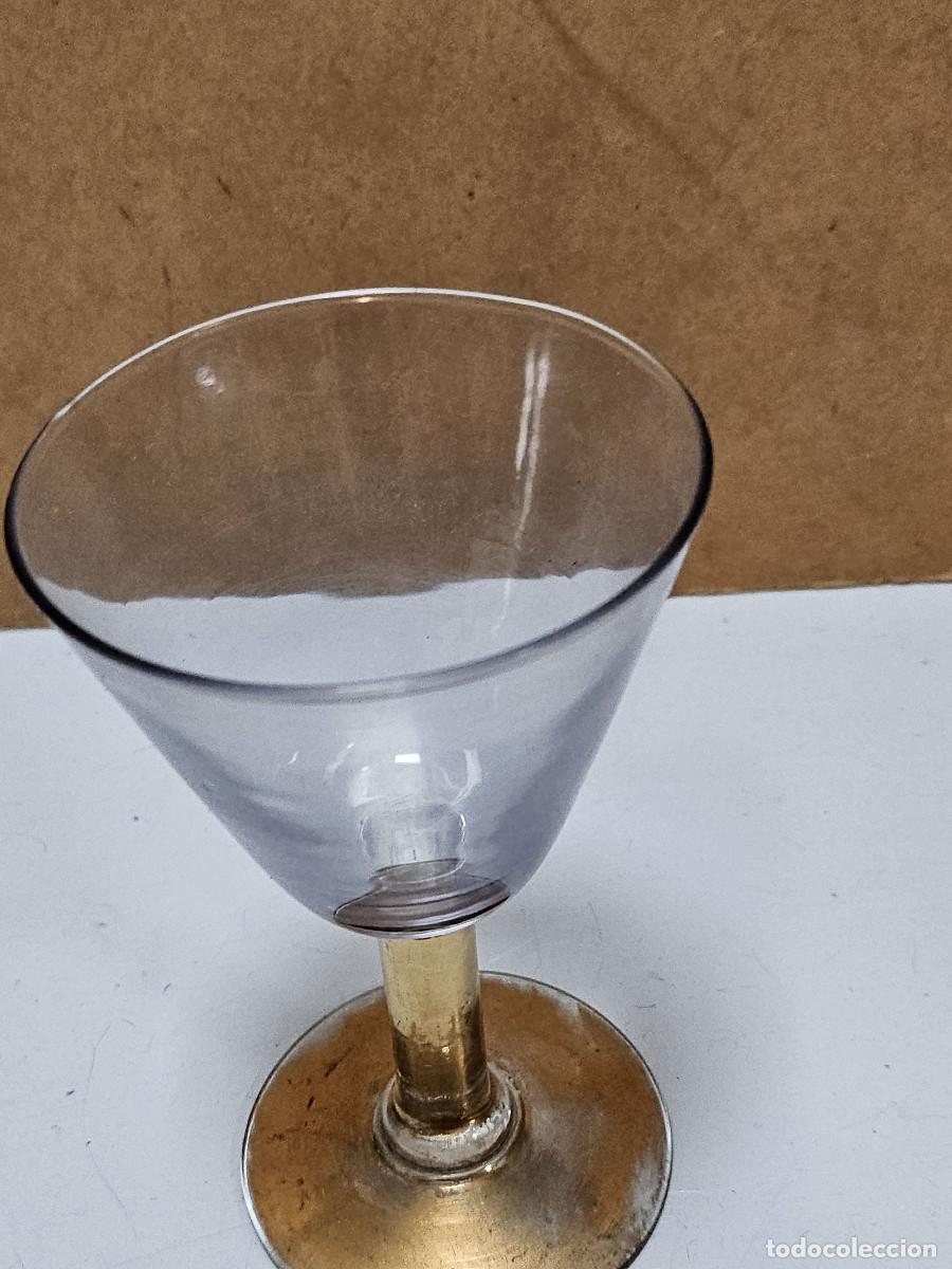 Antig&uuml;edades: copa de cristal antigua - Foto 2