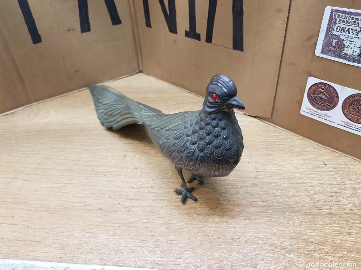 Antig&uuml;edades: PAJARO FAISAN DE METAL - Foto 4