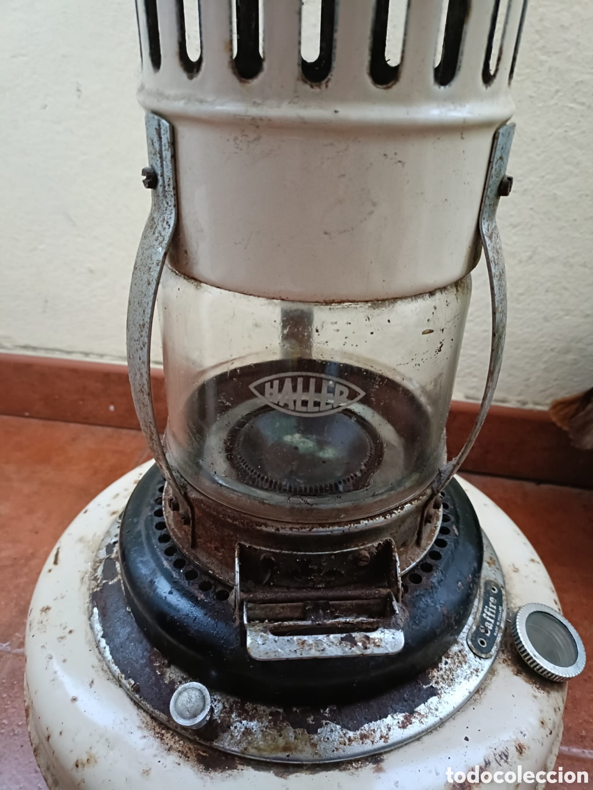 Antig&uuml;edades: ANTIGUA ESTUFA CON CRISTAL - Foto 2