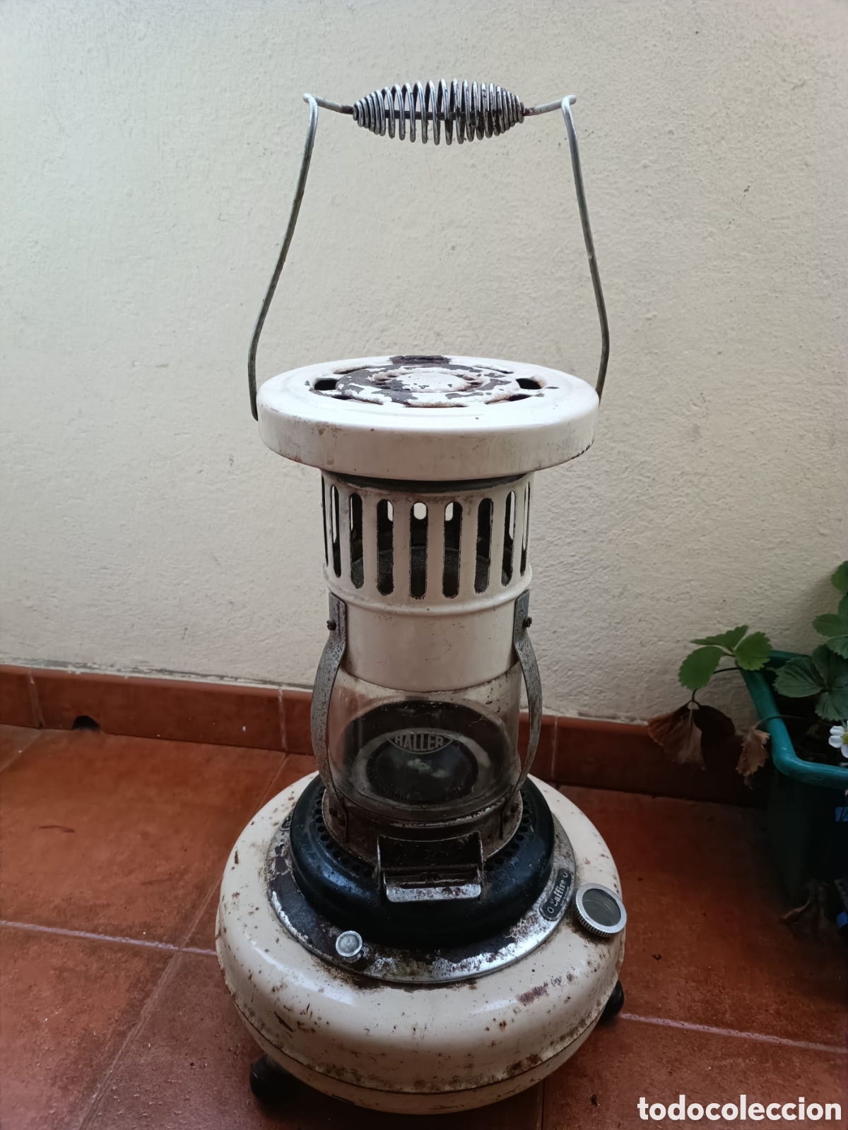 Antig&uuml;edades: ANTIGUA ESTUFA CON CRISTAL - Foto 4