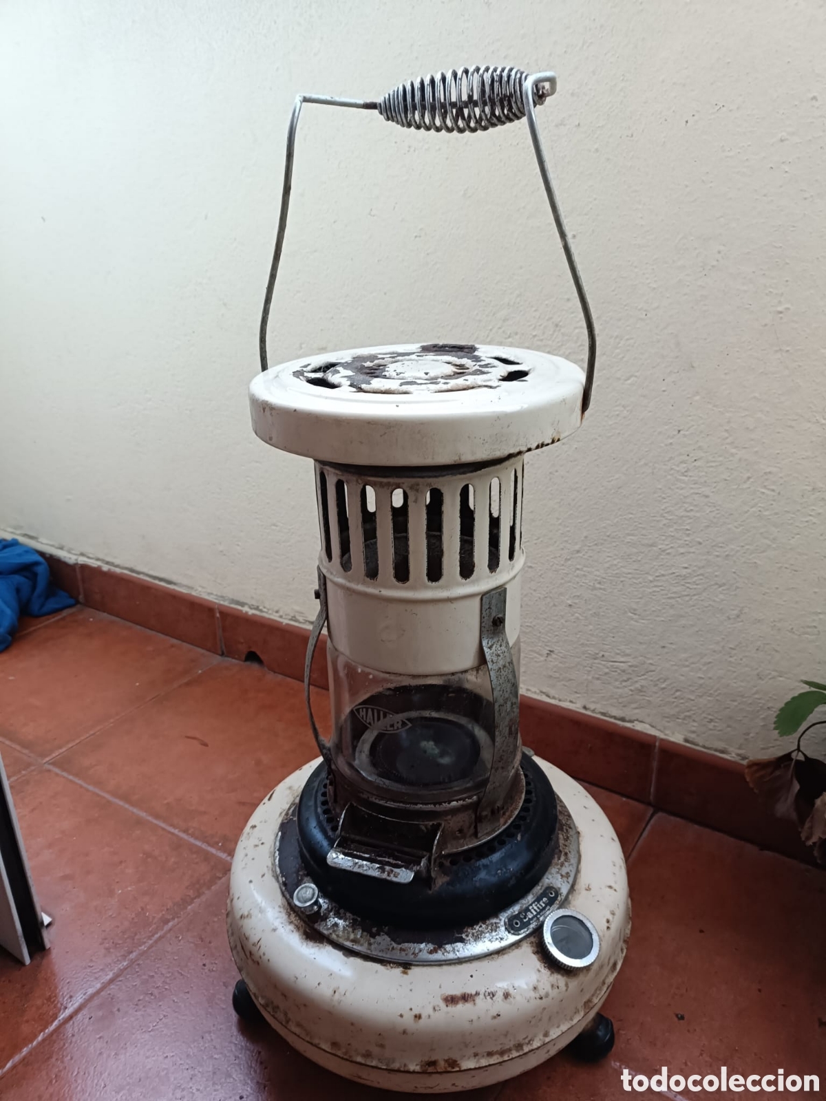 Antig&uuml;edades: ANTIGUA ESTUFA CON CRISTAL - Foto 1