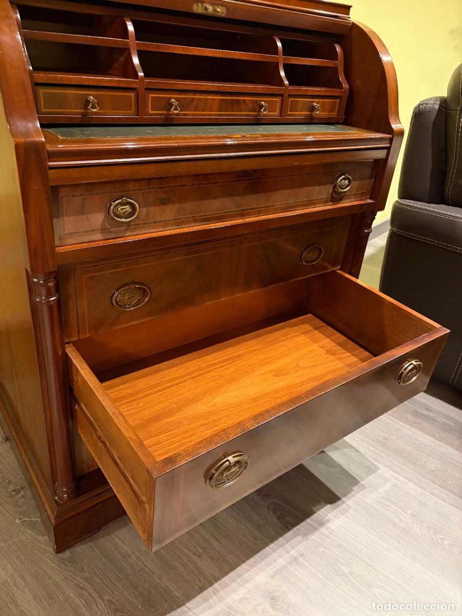 Antig&uuml;edades: Bureau escritorio franc&eacute;s antiguo de madera - Foto 3