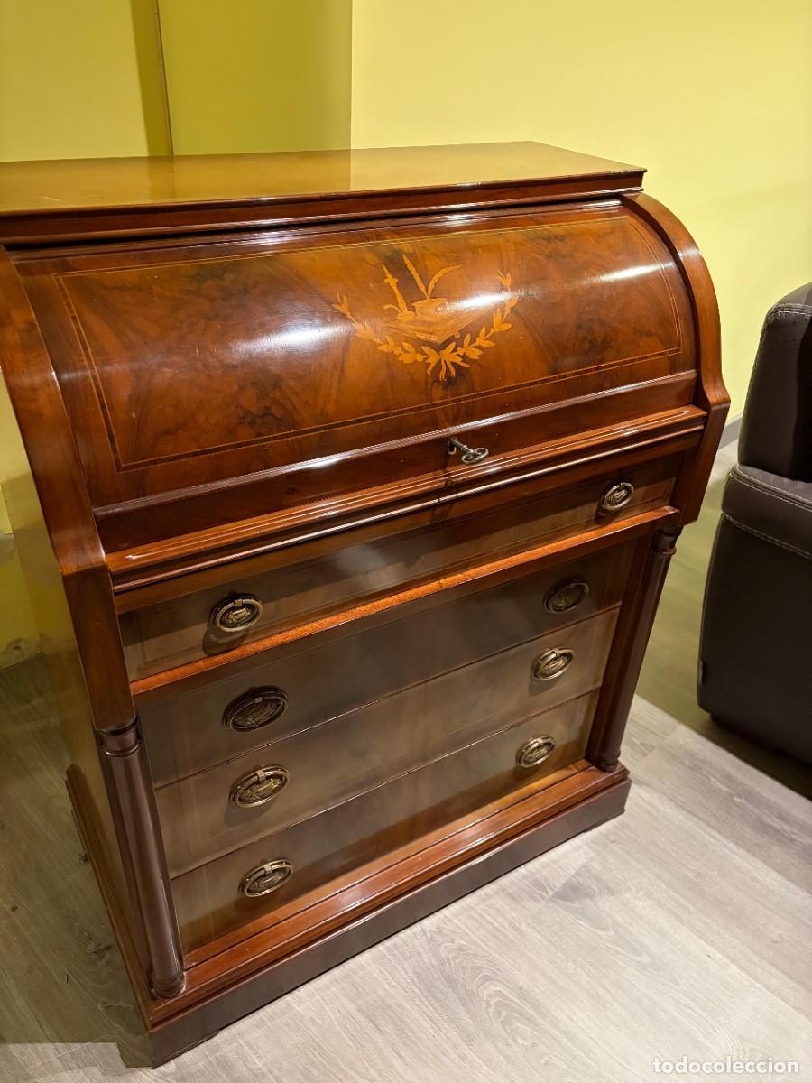 Antig&uuml;edades: Bureau escritorio franc&eacute;s antiguo de madera - Foto 8
