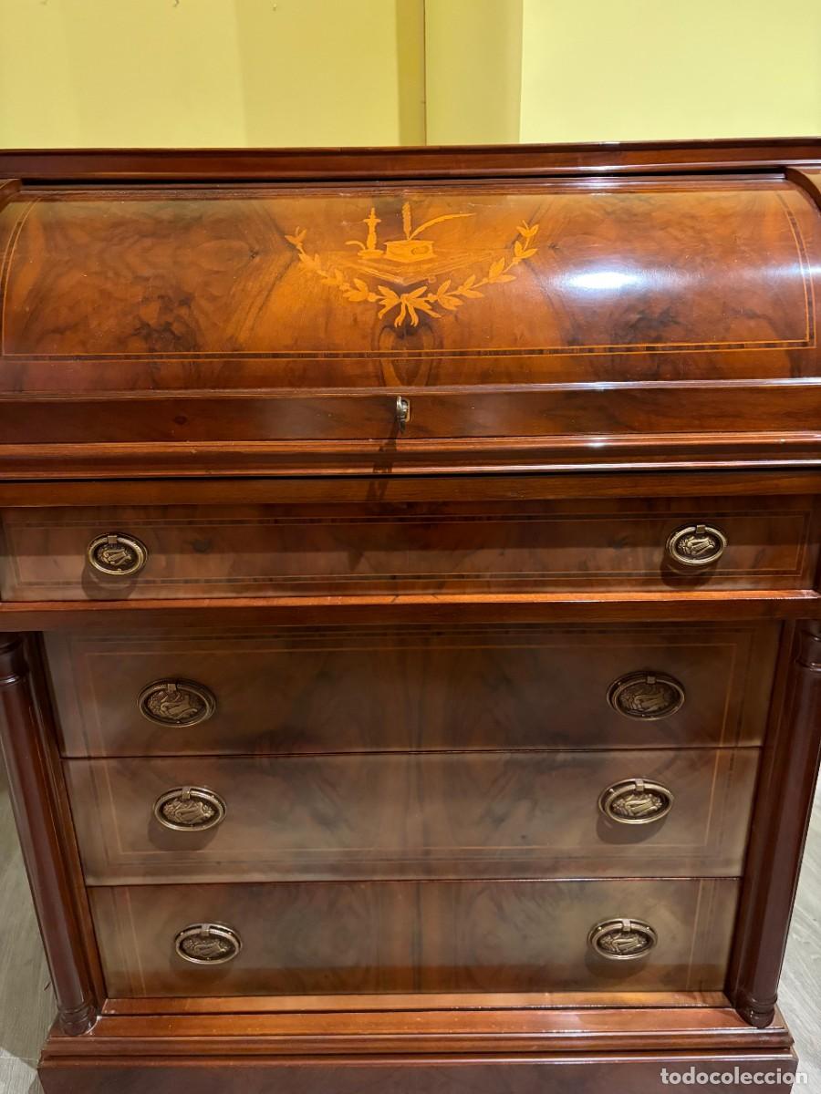 Antig&uuml;edades: Bureau escritorio franc&eacute;s antiguo de madera - Foto 10
