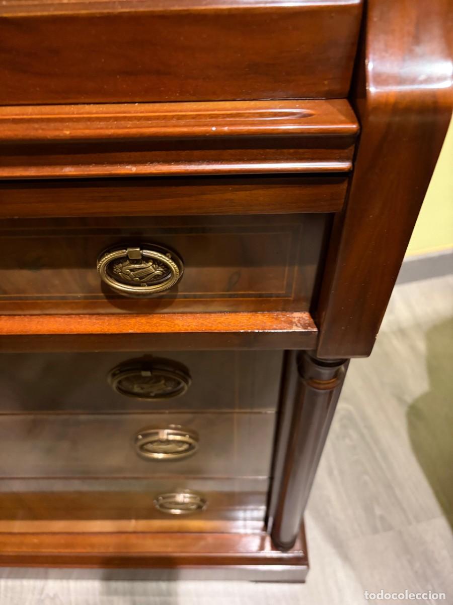 Antig&uuml;edades: Bureau escritorio franc&eacute;s antiguo de madera - Foto 11