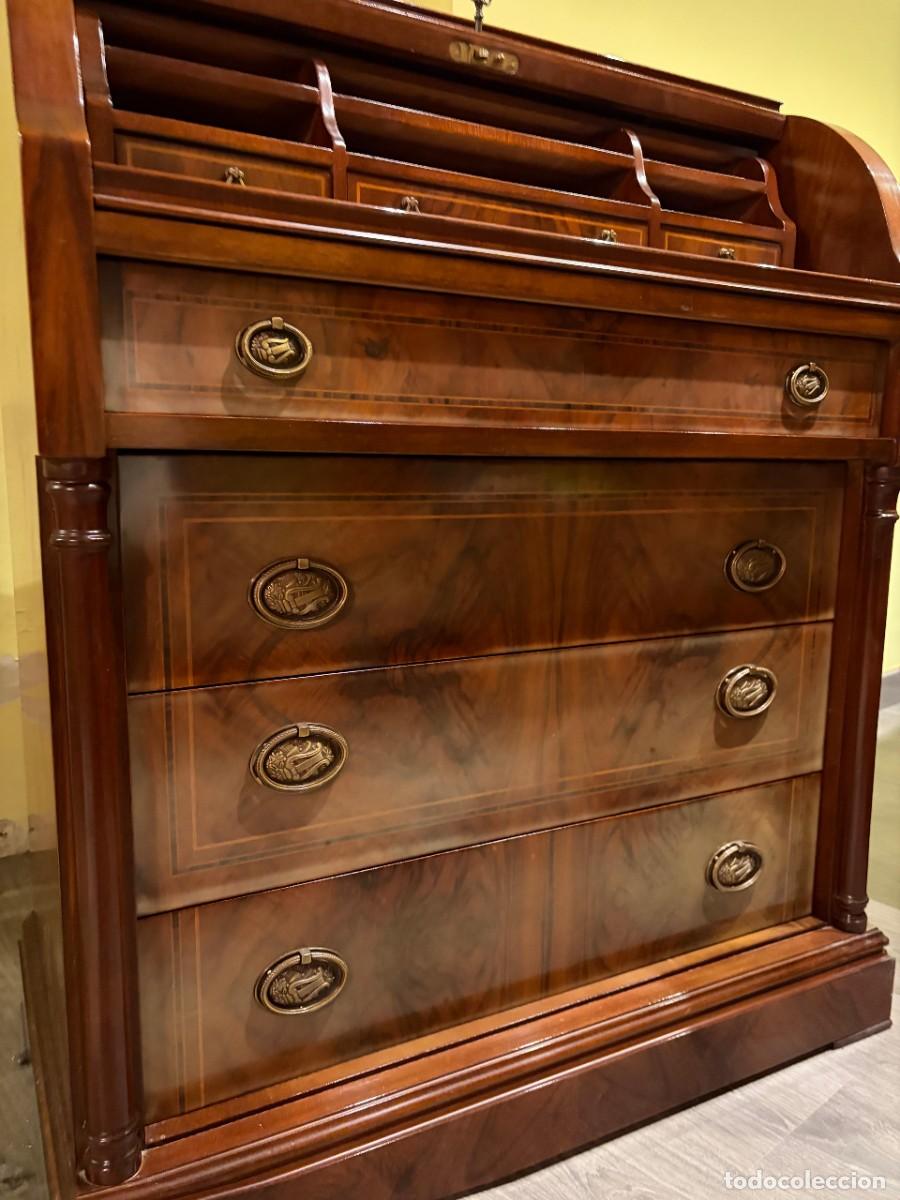 Antig&uuml;edades: Bureau escritorio franc&eacute;s antiguo de madera - Foto 12