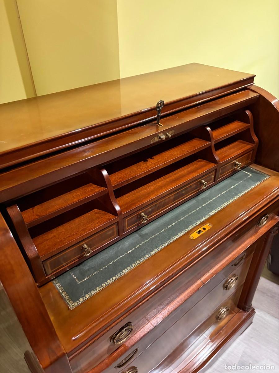 Antig&uuml;edades: Bureau escritorio franc&eacute;s antiguo de madera - Foto 13
