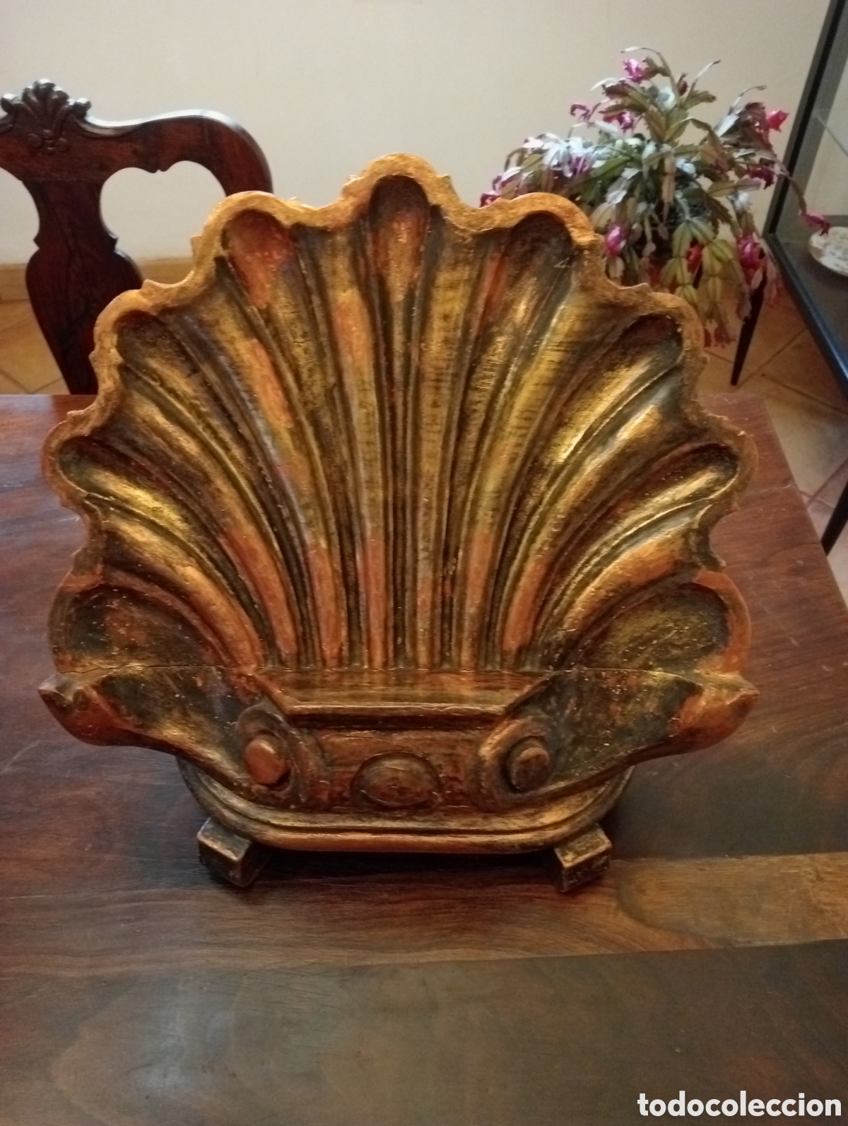 Antig&uuml;edades: Facistol de madera pan de oro - Foto 2