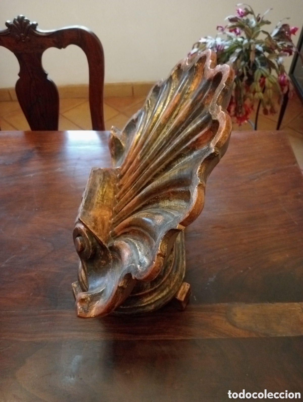Antig&uuml;edades: Facistol de madera pan de oro - Foto 3