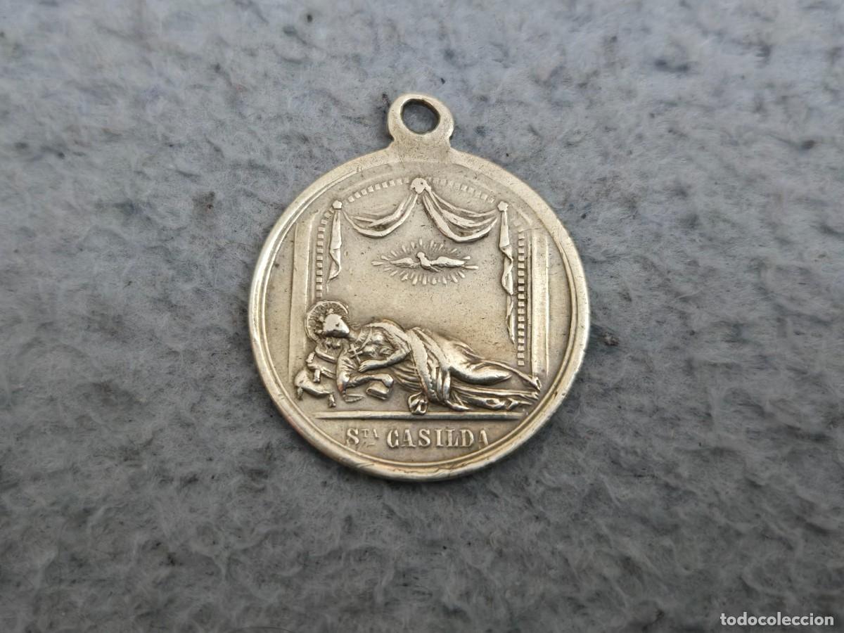 Antig&uuml;edades: MEDALLA EN PLATA SANTA CASILDA - Foto 2