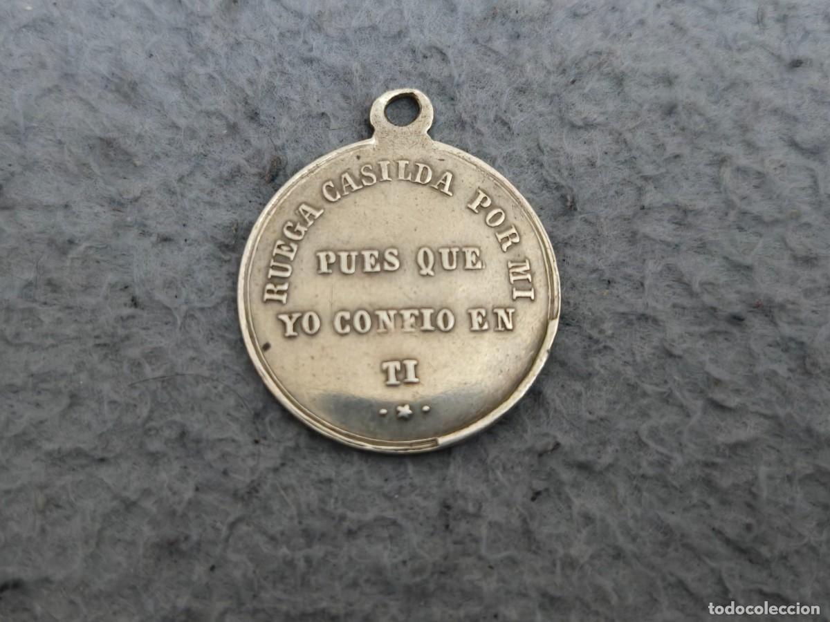 Antig&uuml;edades: MEDALLA EN PLATA SANTA CASILDA - Foto 3