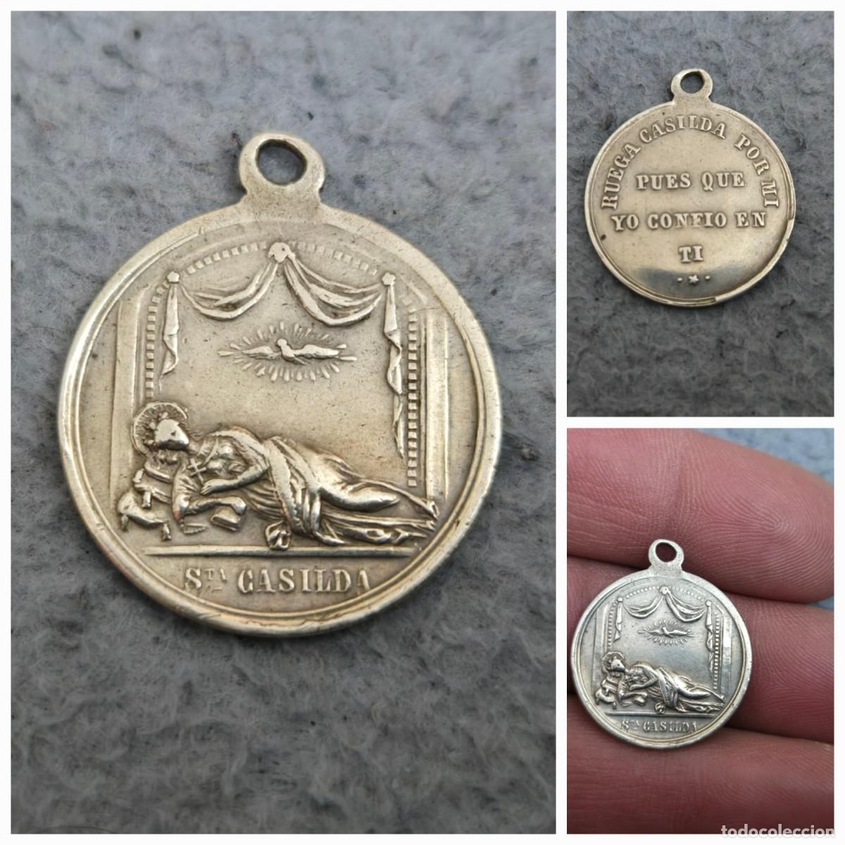 Antig&uuml;edades: MEDALLA EN PLATA SANTA CASILDA - Foto 1