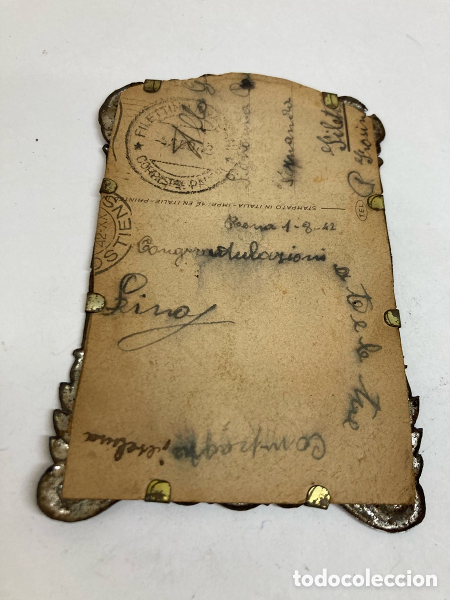 Antig&uuml;edades: Estampado religioso 1942 /papel22 - Foto 2