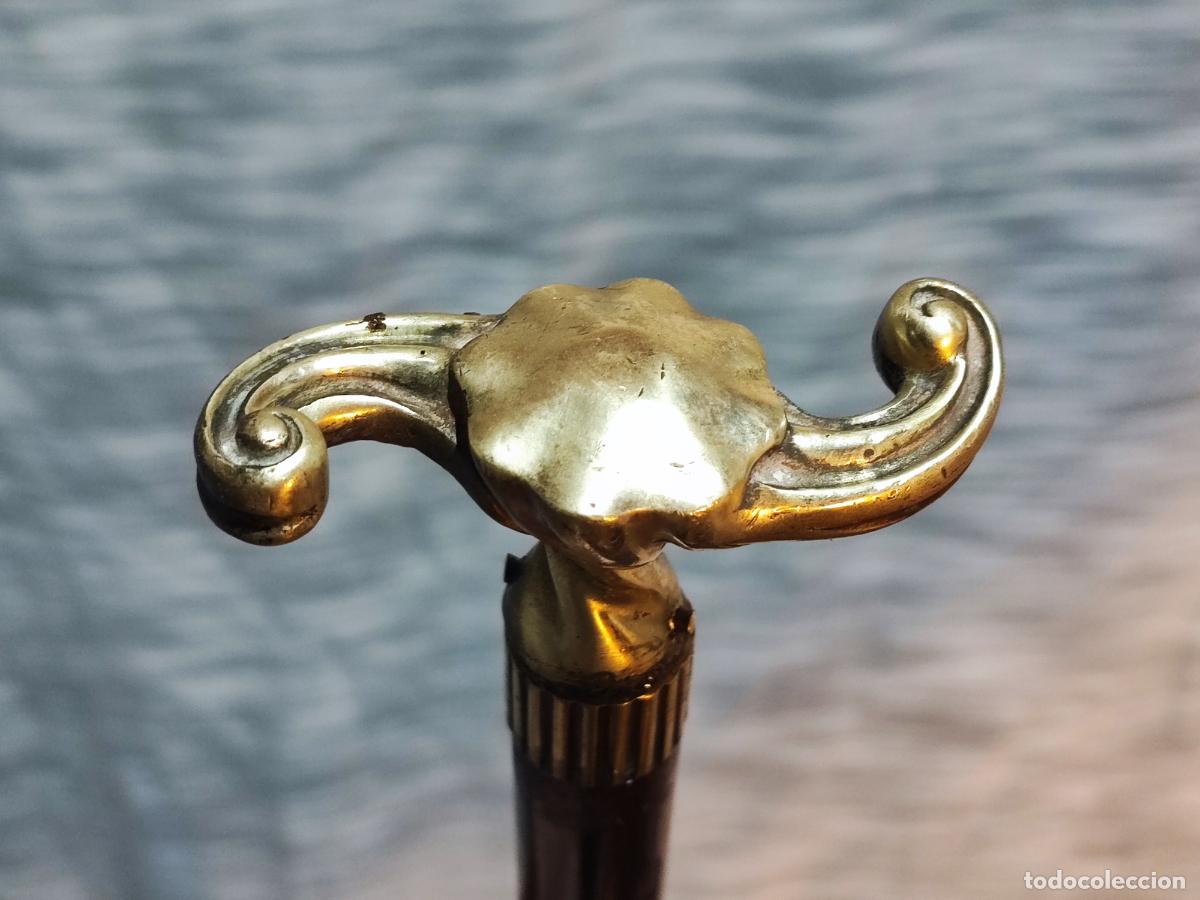 Antig&uuml;edades: EXCELENTE BASTON MODERNISTA EN BRONCE - Foto 4